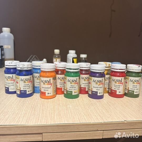 Краски масляные, краски акриловые, акварель