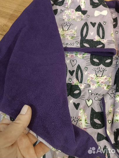 Комплект шапка и шарф на кнопке