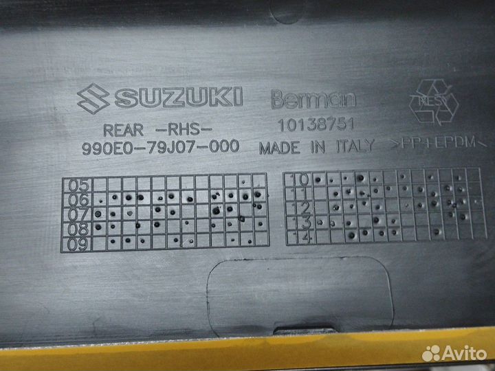 Молдинги дверей suzuki sx4