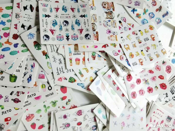 233 шт. Слайдеры/наклейки/дизайн для маникюра