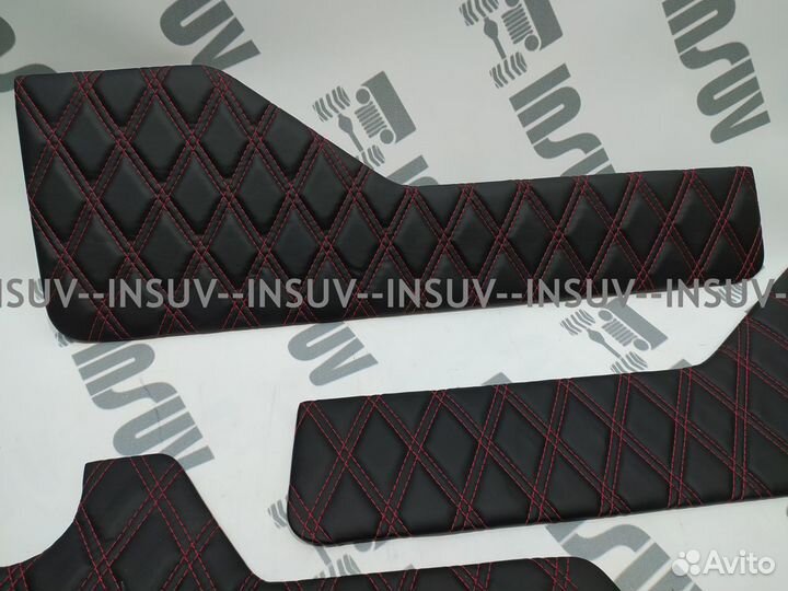 Вставки в двери из экокожи Нива Урбан 