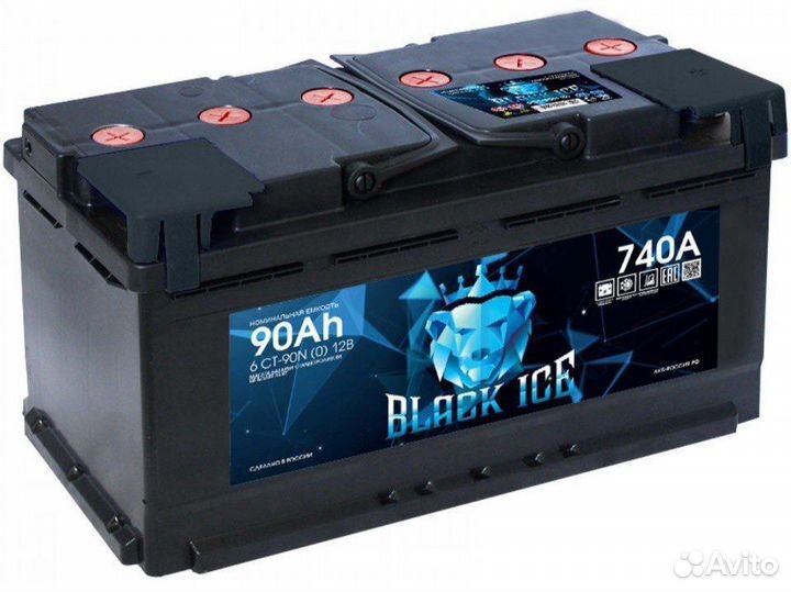 Аккумулятор black ICE 90 Ач- 740a