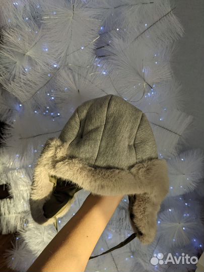 Шапка ушанка детская зимняя размер 50