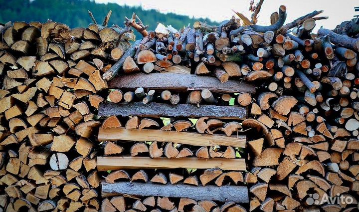 Дрова березовые наколотые