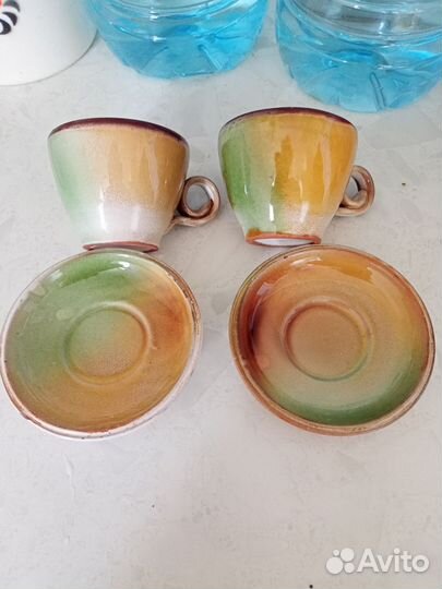 Чайная пара СССР ручная роспись