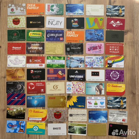 Дисконтые скидочные карты 60 шт