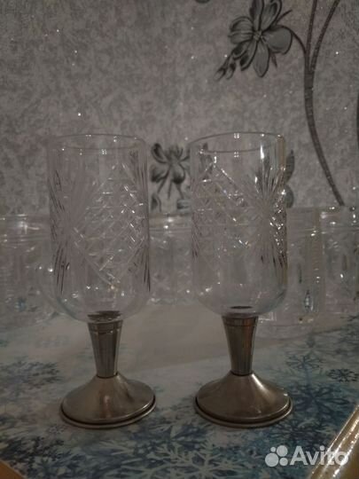 Хрустальные стаканы советских времён