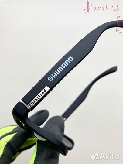Поляризационные очки Shimano солнцезащитные чёрные