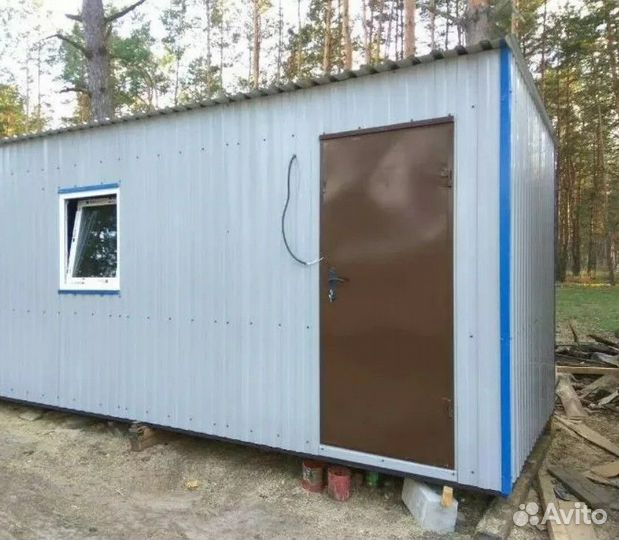 Бытовка размер 6х2,4 метра, строительная - (двп)