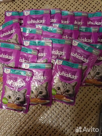 Корм для кошек whiskas 88шт