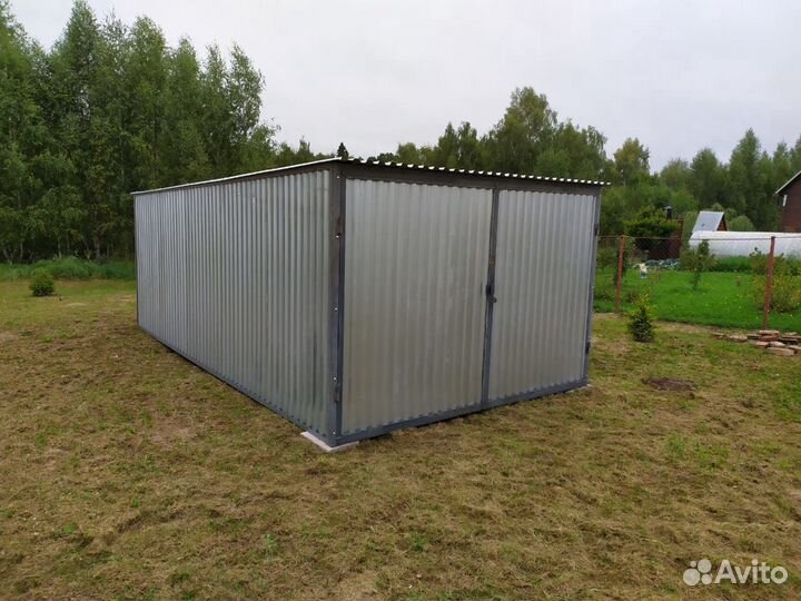 Гараж пенал ракушка оцинкованный