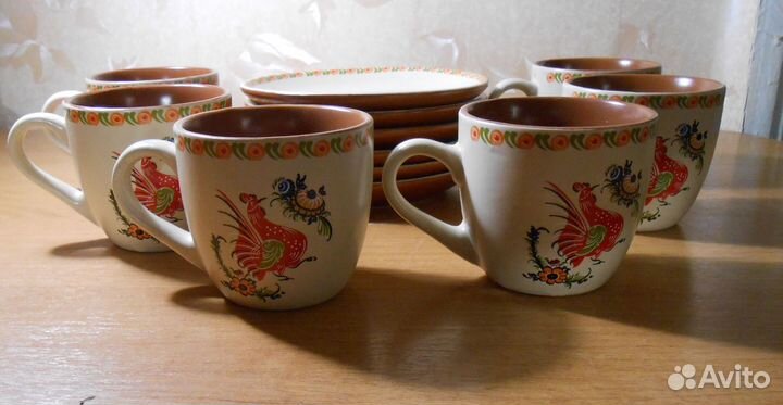 Чайный сервиз 12 предметов керамика