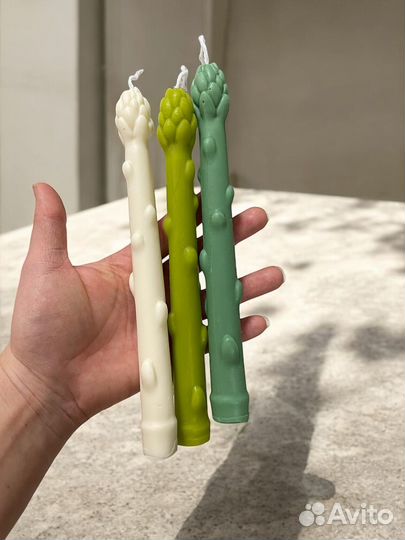 Свеча Спаржа, набло из 3 шт