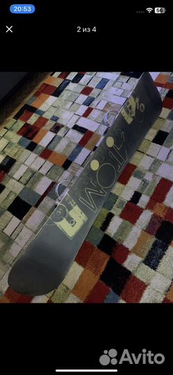 Atom snowboard 160 см сноуборд (мягк)