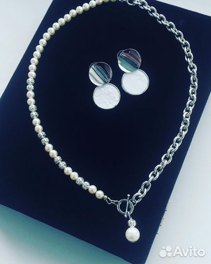 Подарок ручной работы колье и браслет