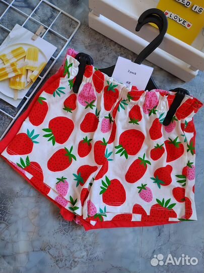 Шорты H&M 110 для девочки