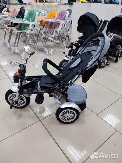 Коляска.-велосипед фара, спинка регулируется