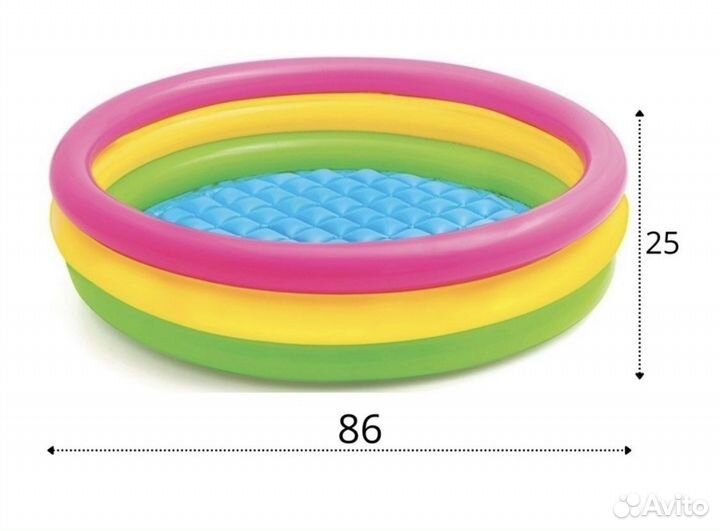 Детский надувной бассейн новый