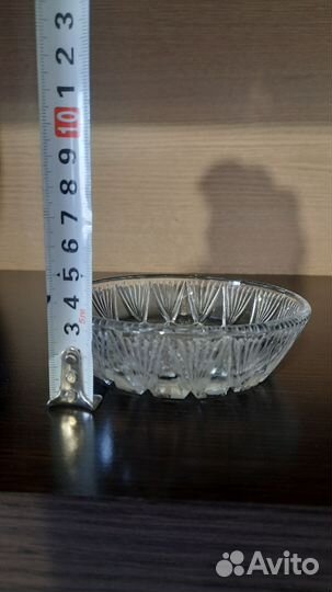 Ваза, салатник, конфетница хрусталь СССР