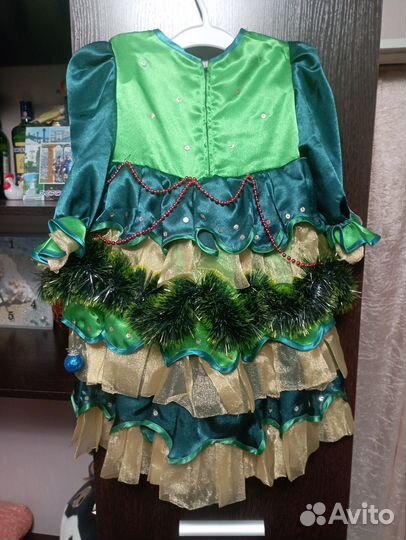 Новогодний костюм для девочки 104 110