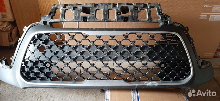 Юбка с решёткой переднего бампера KIA soul SK3