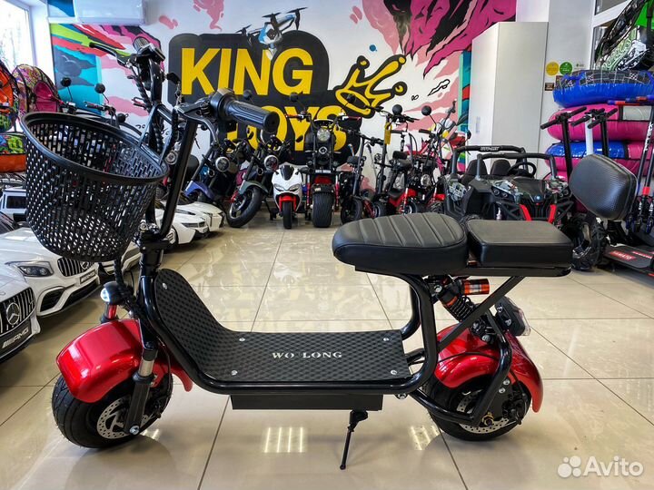 Электроскутер Wolong C1 PRO 1000W Ver 1.1