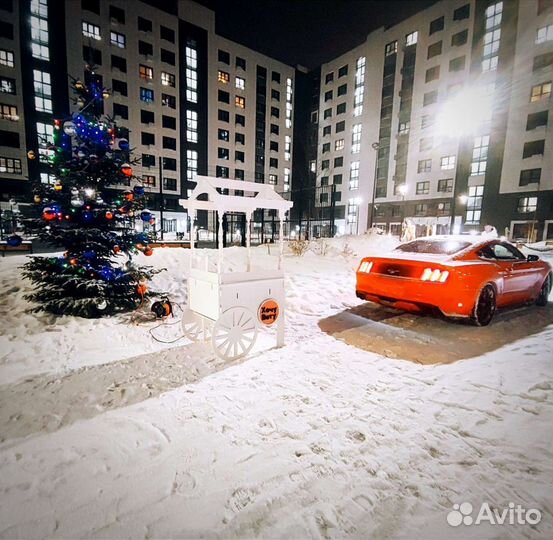 Сладкая вата и попкорн. Сказочная карета