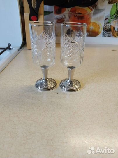 Бокалы фужеры рюмки
