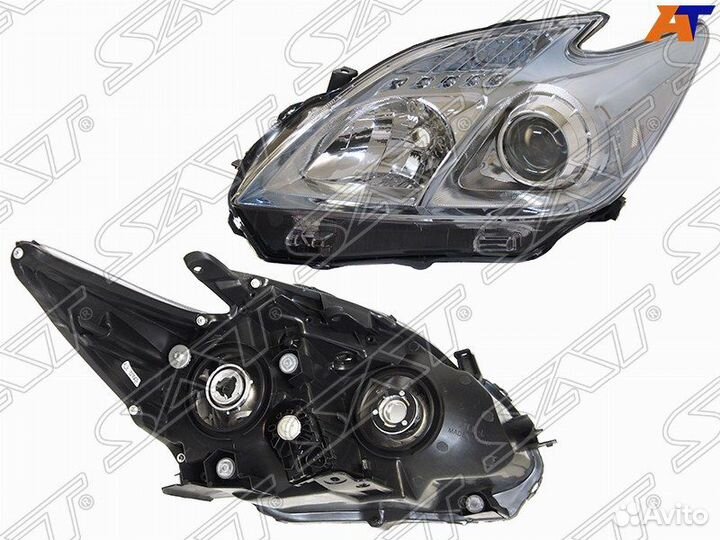 Фара toyota prius 09-11 LH галоген, с электрокорре