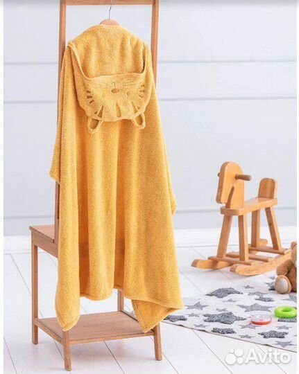 Детский плед с капюшоном новый