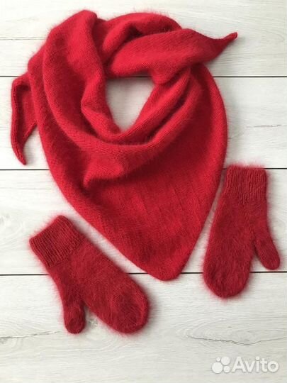 Шапка,косынка варежки