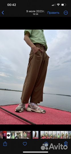 Брюки коричневые мужские