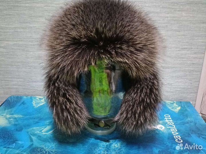 Шапка ушанка чернобурка зимняя