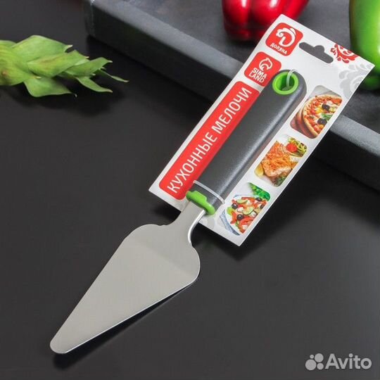 Лопатка кухонная Доляна Lime, 276 см, цвет чёрно-з