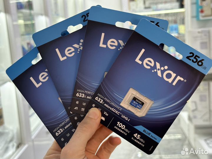 Оригинальная флеш карта Lexar microsd 256Gb