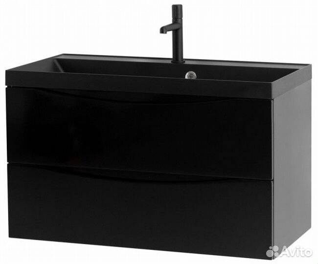 Мебель для ванной BelBagno Marino 80-BB800/450-LV-ART-AST-nero Nero Lucido