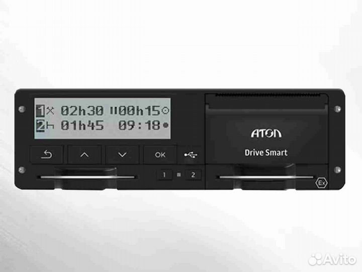 Тахограф атол Drive Smart с скзи. С гарантией