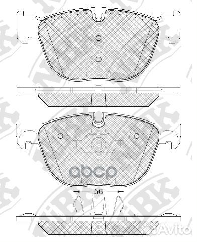 Колодки тормозные дисковые перед PN0094 NiBK