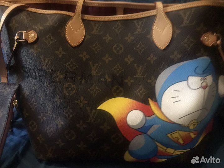 Сумка женская louis vuitton с котом,лимитка