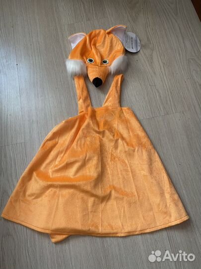 Костюм лисичка корновальный 110 см