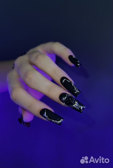 Crazy наращивание, маникюр, гель лак