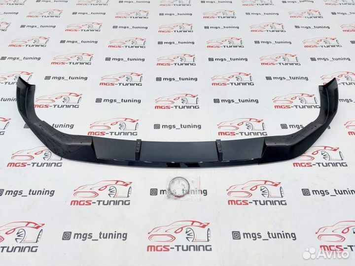 Губа 5-series G30 Рест M-Perfomance Черный глянец