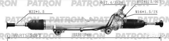 Patron PSG3036 Рейка рулевая