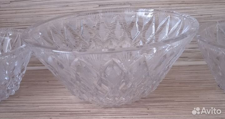 Хрустальные салатники(вазы) СССР