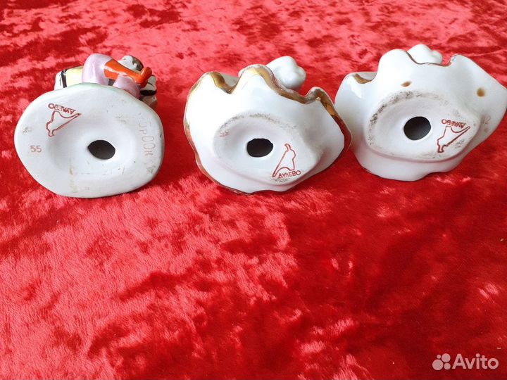 Фарфоровые статуэтки перепляс дулево