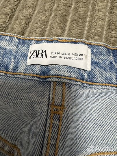 Джинсовая юбка zara M