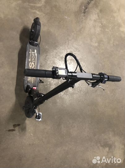 Самокат взрослый 2-х колёсный потёртый