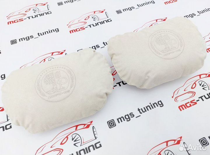 Подушки 2шт 30х22 AMG Affalterbach песочного цвета