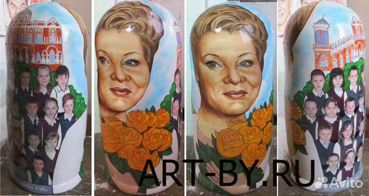 Штоф матрешка с портретом