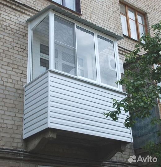 Балкон окна, остекление